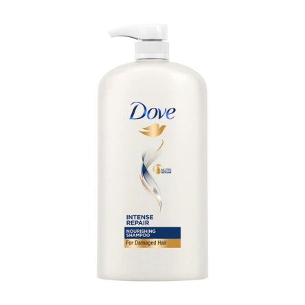 Dove Intense Repair Shampoo 1 L, Repairs Dry and Damaged Hair, Strengthening Shampoo for Smooth & Strong Hair – Mild Daily Shampoo for Men & Women